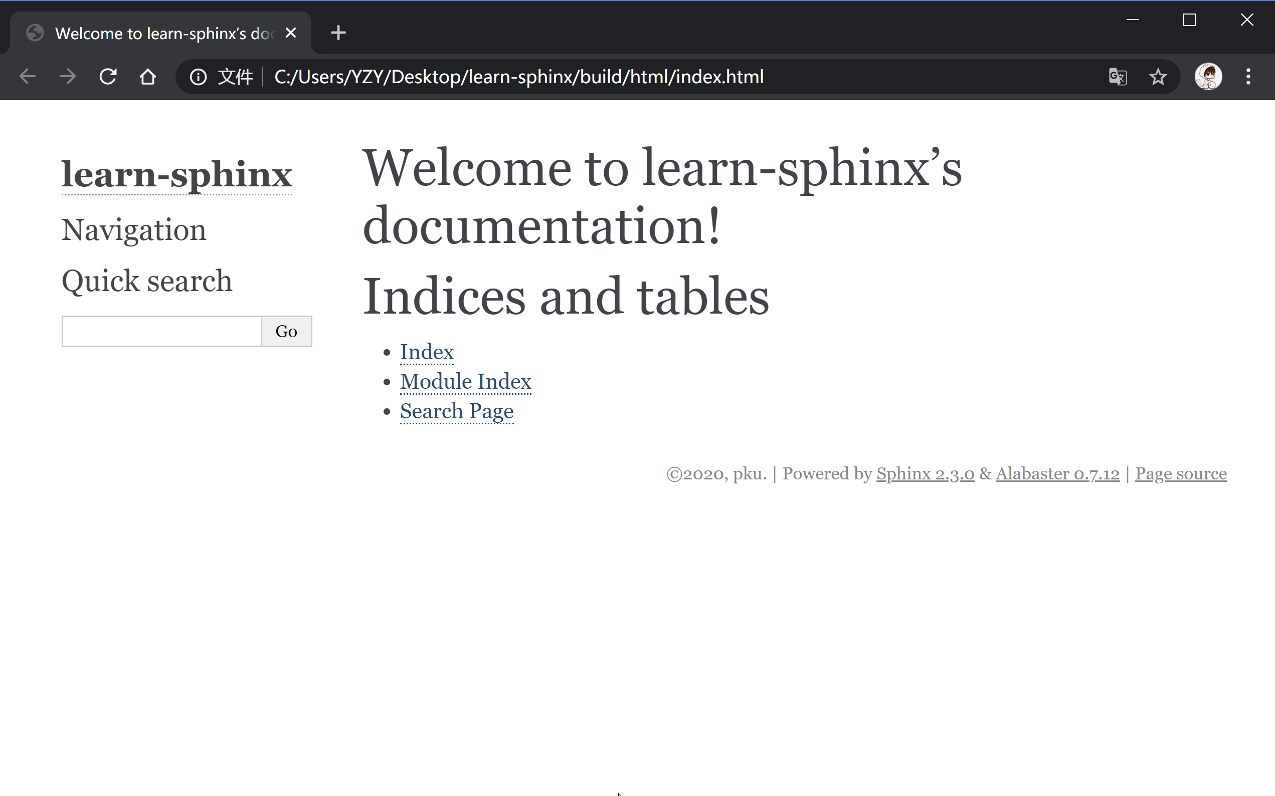 sphinx-basic-html